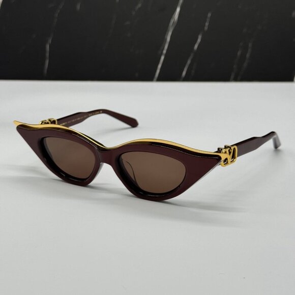 NEW V-GOLDCUT VLS-114B VALENTINO SUNGLASSES BORDEAUX CAT EYE EYEWEAR VALENTINO main image 9